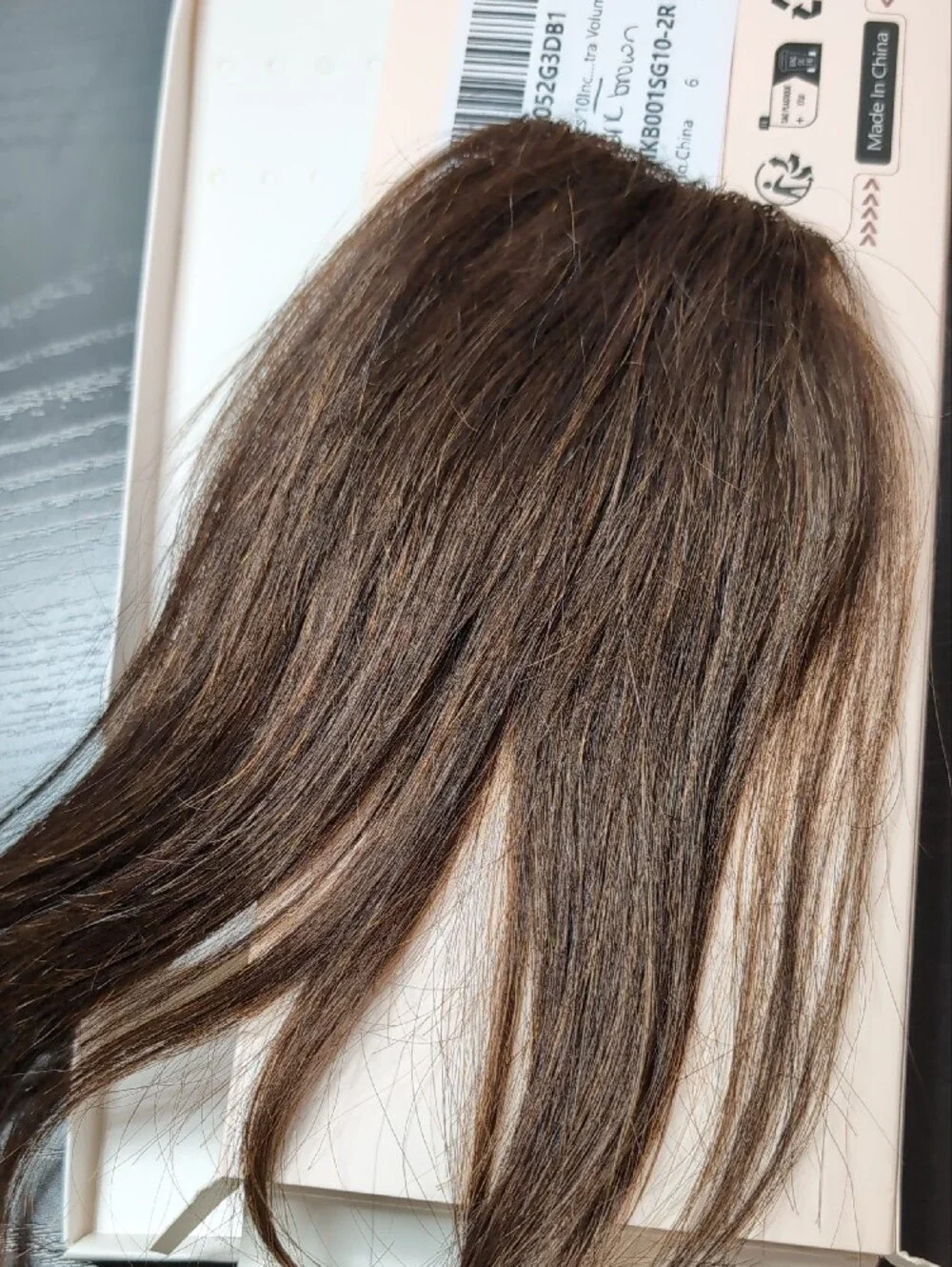 10 In 2 Piece Clip In Short Hair Extensions For Volume Dark Brown